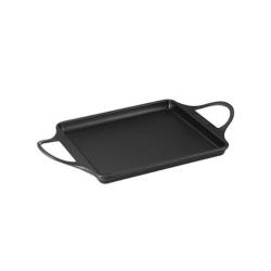 Smooth nonstick aluminum grill plate 46x25 cm